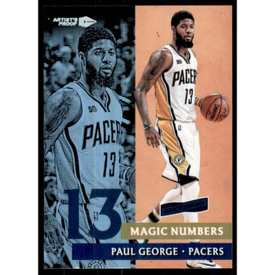 2016-17 Panini Aficionado Magic Numbers Artist's Proof #10 Paul George