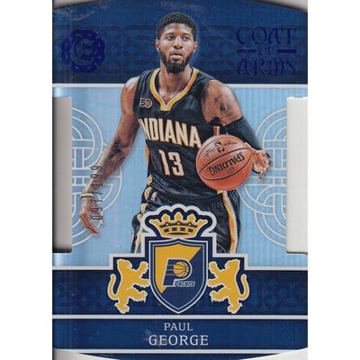 2016-17 Panini Excalibur Coat of Arms Blue #16 Paul George