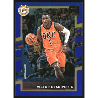 2017-18 Donruss Holo Laser Blue #56 Victor Oladipo