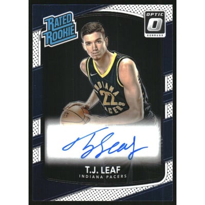 2017-18 Donruss Optic Rated Rookies Signatures #183 TJ Leaf