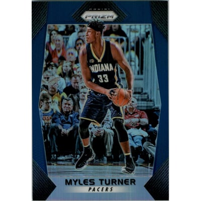 2017-18 Panini Prizm Prizms Blue #224 Myles Turner