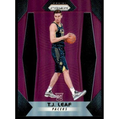 2017-18 Panini Prizm Prizms Purple #225 T.J. Leaf