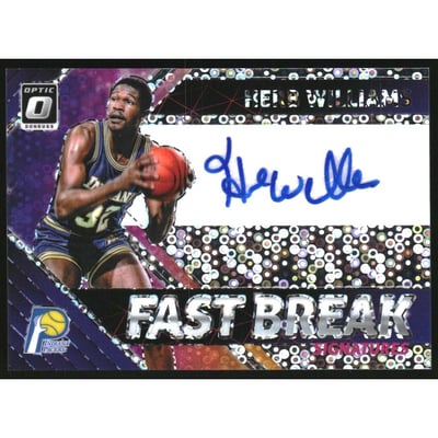 2018-19 Donruss Optic Fast Break Signatures #61 Herb Williams