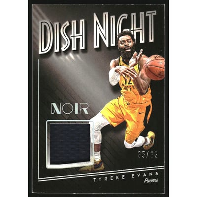 2018-19 Panini Noir Dish Night Memorabilia #1 Tyreke Evans