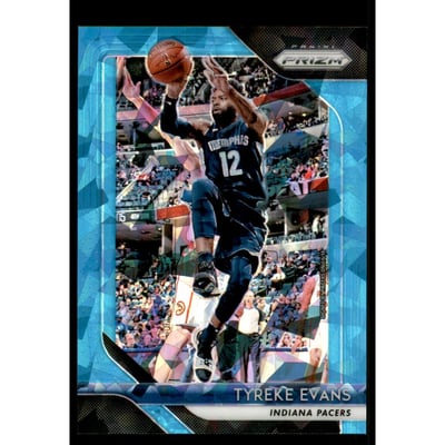 2018-19 Panini Prizm Prizms Blue Ice #94 Tyreke Evans