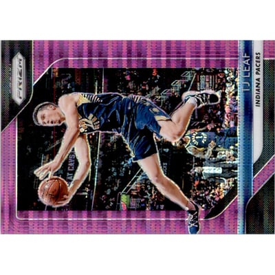2018-19 Panini Prizm Prizms Purple Pulsar #124 TJ Leaf