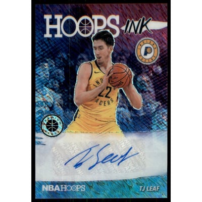 2019-20 Hoops Premium Stock Hoops Ink Shimmer #35 TJ Leaf