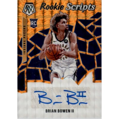 2019-20 Panini Mosaic Rookie Scripts Orange #10 Brian Bowen II