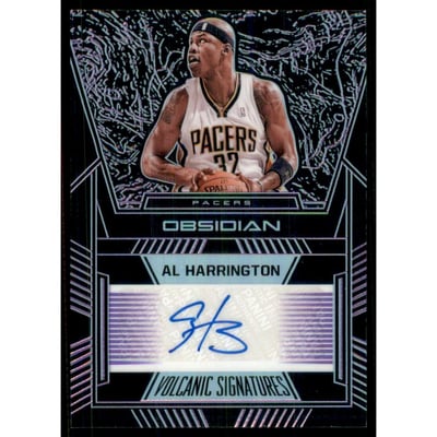 2019-20 Panini Obsidian Volcanic Signatures Electric Etch Purple #22 Al Harrington/75