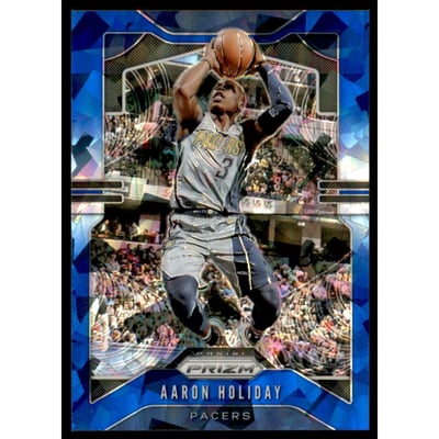 2019-20 Panini Prizm Prizms Blue Ice #115 Aaron Holiday