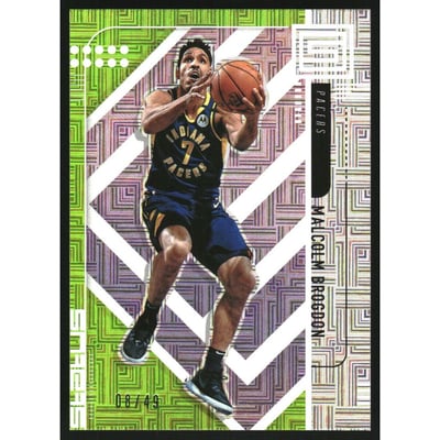 2019-20 Panini Status Green Escher Squares #177 Malcolm Brogdon