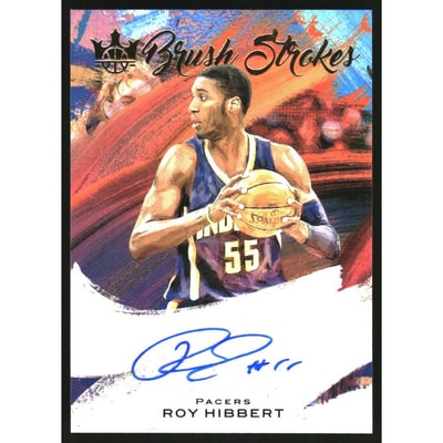 2020-21 Court Kings Brush Strokes Autographs #22 Roy Hibbert/99