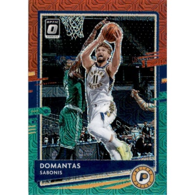 2020-21 Donruss Optic Choice Red and Green #142 Domantas Sabonis