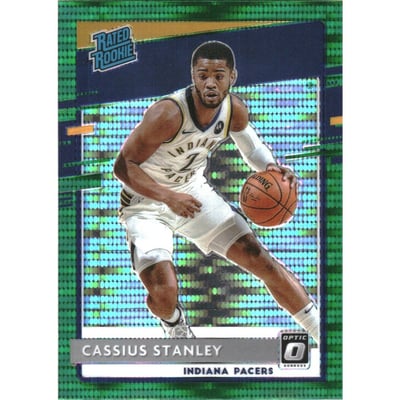 2020-21 Donruss Optic Fanatics Green Pulsar #199 Cassius Stanley RR