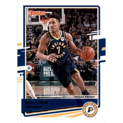 2020-21 Donruss Press Proof Purple #143 Malcolm Brogdon