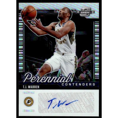 2020-21 Panini Contenders Optic Perennial Contenders Autographs #19 T.J. Warren/99