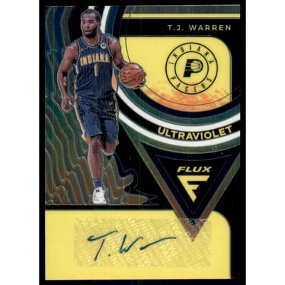 2020-21 Panini Flux Ultraviolet Signatures #13 T.J. Warren