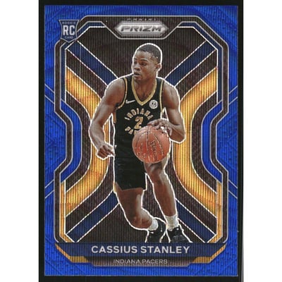 2020-21 Panini Prizm Prizms Blue Wave #285 Cassius Stanley