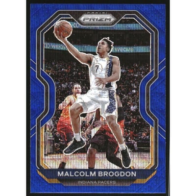 2020-21 Panini Prizm Prizms Blue Wave #78 Malcolm Brogdon