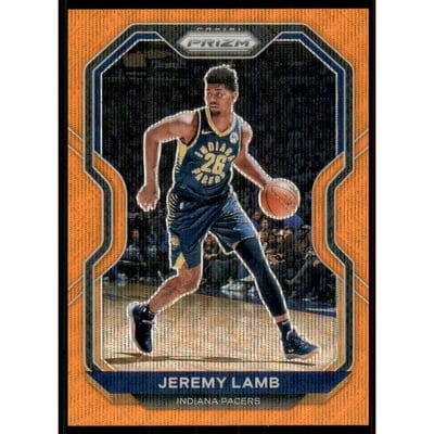 2020-21 Panini Prizm Prizms Orange Wave #96 Jeremy Lamb
