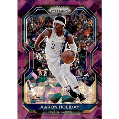 2020-21 Panini Prizm Prizms Purple Ice #74 Aaron Holiday