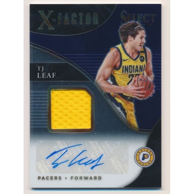 2020-21 Select X Factor Memorabilia Signatures #25 TJ Leaf/249