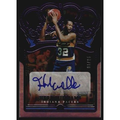 2021-22 Crown Royale Crown Autographs Purple #50 Herb Williams
