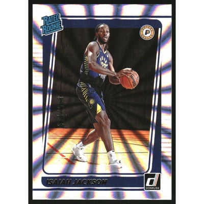 2021-22 Donruss Holo Laser #217 Isaiah Jackson RR