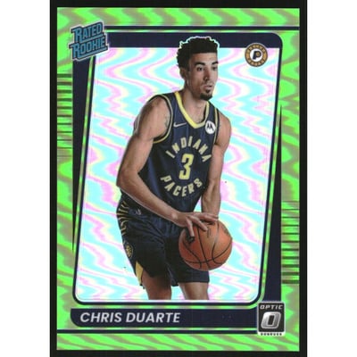2021-22 Donruss Optic Lime Green #173 Chris Duarte