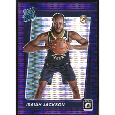 2021-22 Donruss Optic Target Purple Pulsar #167 Isaiah Jackson