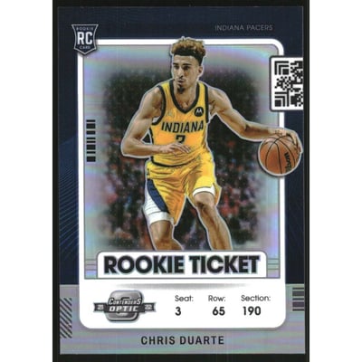 2021-22 Panini Contenders Optic Rookies Silver #14 Chris Duarte