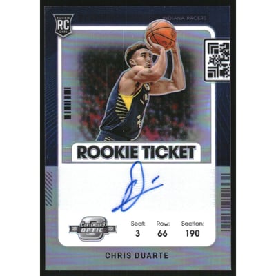 2021-22 Panini Contenders Optic Variations #109 Chris Duarte AU