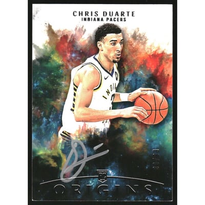 2021-22 Panini Origins Origins Autographs Silver Ink #13 Chris Duarte/99