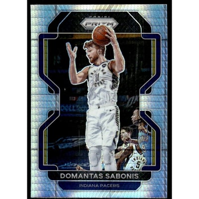 2021-22 Panini Prizm Prizms Hyper #183 Domantas Sabonis