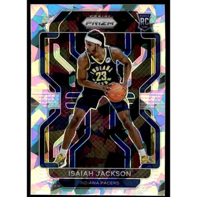 2021-22 Panini Prizm Prizms Ice #309 Isaiah Jackson