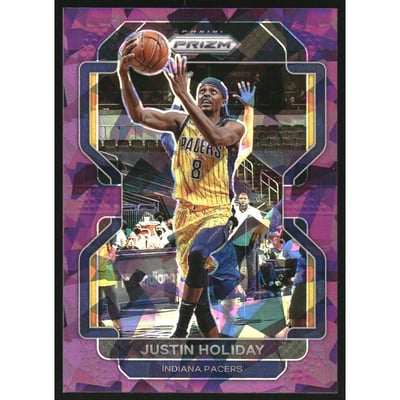 2021-22 Panini Prizm Prizms Purple Ice #188 Justin Holiday