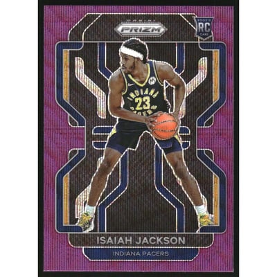 2021-22 Panini Prizm Prizms Purple Wave #309 Isaiah Jackson