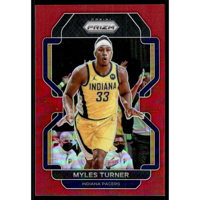 2021-22 Panini Prizm Prizms Red #175 Myles Turner