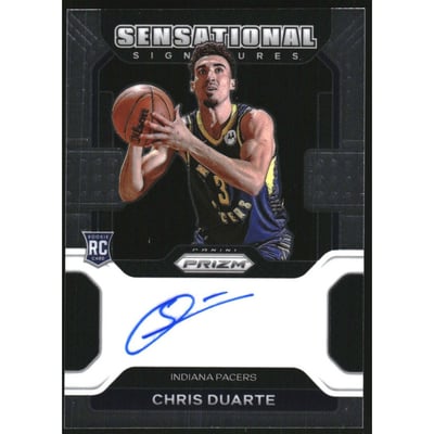 2021-22 Panini Prizm Sensational Signatures #63 Chris Duarte