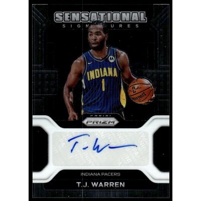 2021-22 Panini Prizm Sensational Signatures #9 T.J. Warren