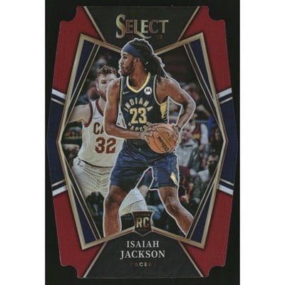 2021-22 Select Prizms Maroon Die Cut #150 Isaiah Jackson