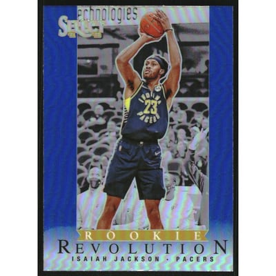 2021-22 Select Rookie Revolution Prizms Blue #4 Isaiah Jackson