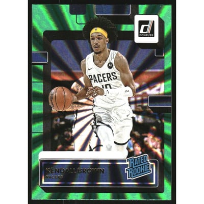 2022-23 Donruss Holo Green Laser #247 Kendall Brown RR