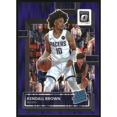 2022-23 Donruss Optic Purple Shock #217 Kendall Brown RR