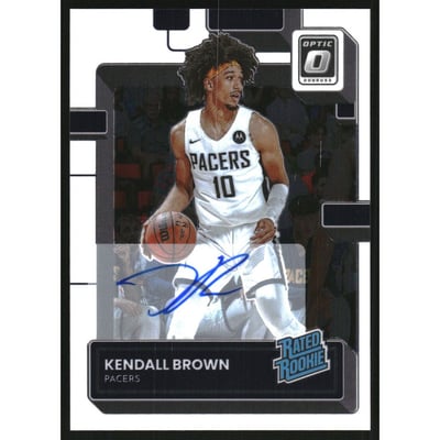 2022-23 Donruss Optic Rated Rookies Signatures #217 Kendall Brown