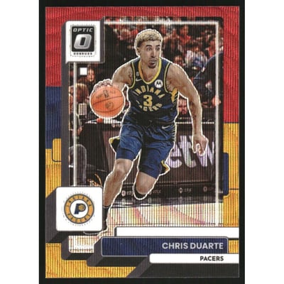 2022-23 Donruss Optic Red and Gold Wave #105 Chris Duarte