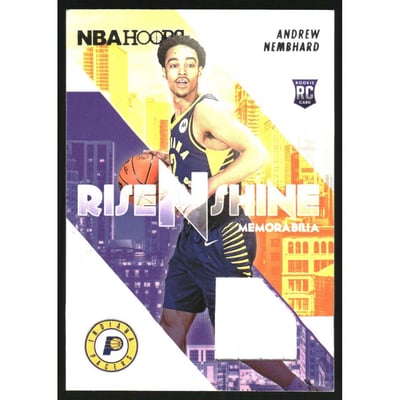 2022-23 Hoops Rise N Shine Memorabilia #4 Andrew Nembhard