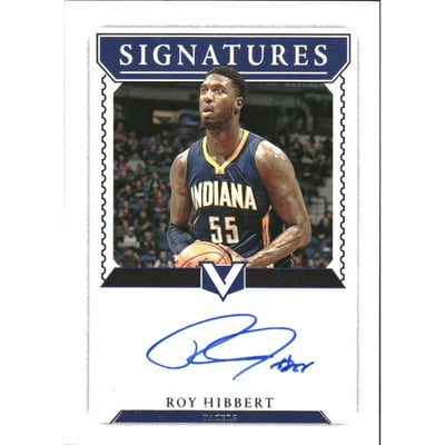 2022-23 Panini Chronicles Vertex Signatures #10 Roy Hibbert