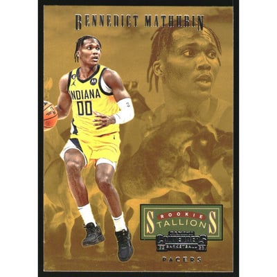 2022-23 Panini Contenders Rookie Stallions #1 Bennedict Mathurin