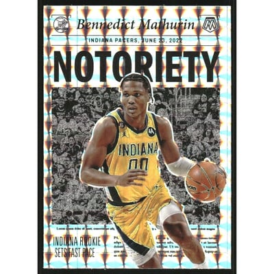 2022-23 Panini Mosaic Notoriety Mosaic #8 Bennedict Mathurin